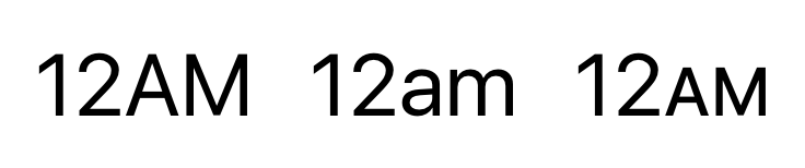 Example if a 12 hour clock