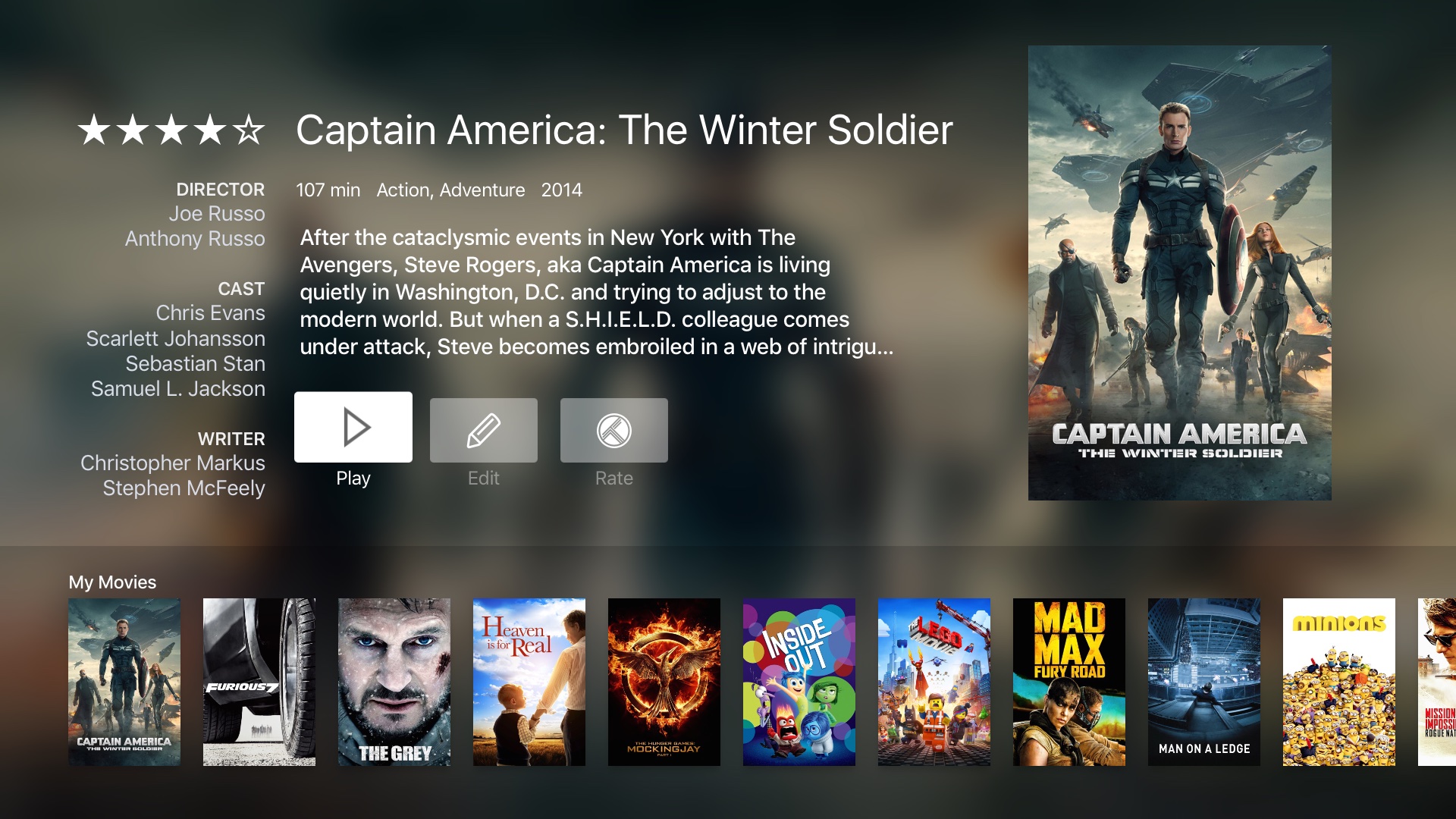 An example used within the Apple TV